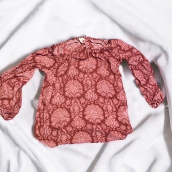Michael Kors Kids Patterned Pink Blouse - Picture 1 of 4